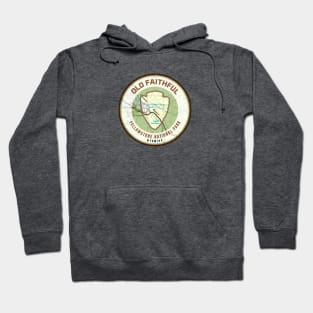 Yellowstone Souvenir Map - Old Faithful Hoodie